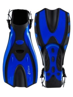 Two Bare Feet Adult Silicone Mask, Snorkel & F70 Fins 3 Piece Set 2 (Blue) -Dive Master Shop f70 blue 4 8