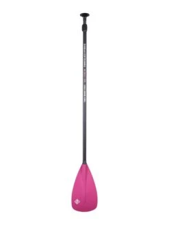 Two Bare Feet 2 Piece Fibreglass Hybrid SUP Paddle (Raspberry) -Dive Master Shop fibreglass hybrid raspberry 4 1