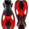 Two Bare Feet Childrens Diving Fins (F89 Red) -Dive Master Shop fins 89 red 4