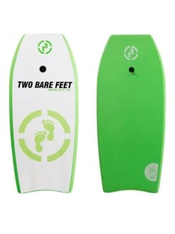 Two Bare Feet Future Double Bodyboard And Bag Bundle (Choice Of 37" & 42") -Dive Master Shop front and back green 1