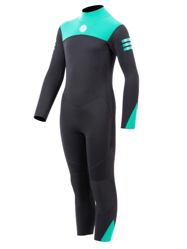 Two Bare Feet Glider 2.5mm Full Length Junior Wetsuit (Teal) 4 Two Bare Feet Glider 2.5mm Full Length Junior Wetsuit (Teal) - Image 2