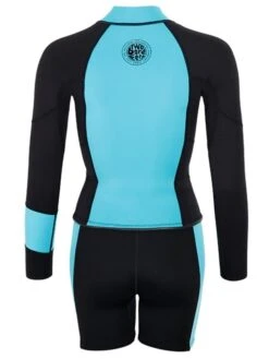 Two Bare Feet Harmony 3mm Jacket & Shorts Set (Black/Mint) 15 Two Bare Feet Harmony 3mm Jacket & Shorts Set (Black/Mint) -Dive Master Shop harmony jacket and shorts set black mint 5
