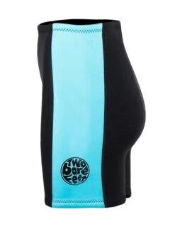 Two Bare Feet Womens Harmony 3mm Wetsuit Shorts (Black/Mint) -Dive Master Shop harmony shorts black mint 3