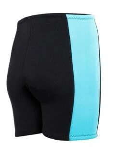 Two Bare Feet Womens Harmony 3mm Wetsuit Shorts (Black/Mint) -Dive Master Shop harmony shorts black mint 6