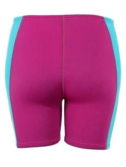 Two Bare Feet Womens Harmony 3mm Wetsuit Shorts (Raspberry / Aqua) -Dive Master Shop harmony shorts raspberry mint 5