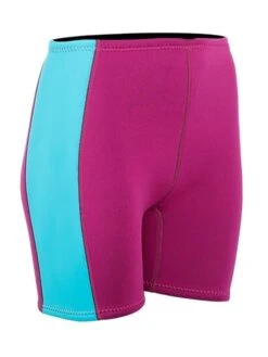 Two Bare Feet Womens Harmony 3mm Wetsuit Shorts (Raspberry / Aqua) -Dive Master Shop harmony shorts raspberry mint 8