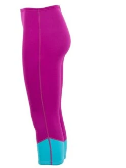 Two Bare Feet Womens Harmony 3mm Capri Wetsuit Pants (Raspberry / Aqua) -Dive Master Shop harmony capri pants mint raspberry 3