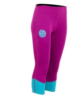 Two Bare Feet Womens Harmony 3mm Capri Wetsuit Pants (Raspberry / Aqua) -Dive Master Shop harmony capri pants mint raspberry 8