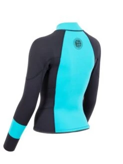 Two Bare Feet Womens Harmony 3mm Long Sleeve Wetsuit Jacket (Mint / Black) -Dive Master Shop harmony jacket aqua 4 1