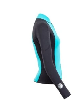 Two Bare Feet Womens Harmony 3mm Long Sleeve Wetsuit Jacket (Mint / Black) -Dive Master Shop harmony jacket aqua 7 1