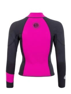 Two Bare Feet Womens Harmony 3mm Long Sleeve Wetsuit Jacket (Raspberry / Black) -Dive Master Shop harmony jacket raspberry 5 1