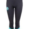 Two Bare Feet Womens Harmony 3mm Capri Wetsuit Pants (Black / Mint)