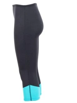 Two Bare Feet Womens Harmony 3mm Capri Wetsuit Pants (Black / Mint) -Dive Master Shop harmony pants black aqua 3