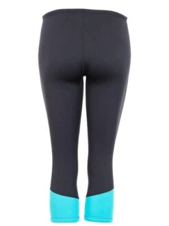 Two Bare Feet Womens Harmony 3mm Capri Wetsuit Pants (Black / Mint) -Dive Master Shop harmony pants black aqua 5