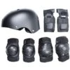 Helmet & Pads 7 Piece Combo Set (Black) 1 Helmet & Pads 7 Piece Combo Set (Black) -Dive Master Shop helmet pads 1 compressed