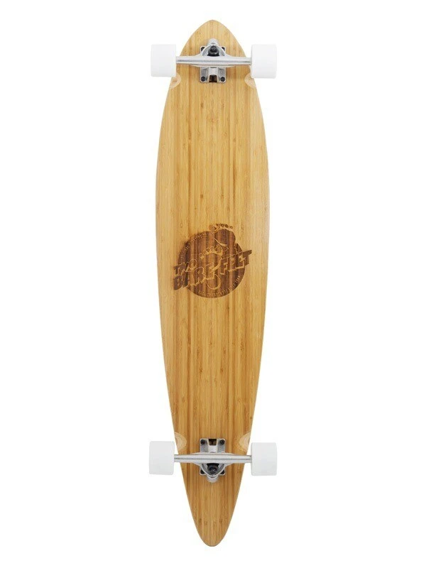 Two Bare Feet "The Chuck" 44in Bamboo Series Longboard Skateboard Complete (White Wheels) 3 Two Bare Feet "The Chuck" 44in Bamboo Series Longboard Skateboard Complete (White Wheels)