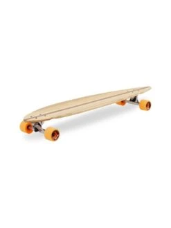 Two Bare Feet "The Chuck" 44in Bamboo Series Longboard Skateboard Complete (Orange Wheels) -Dive Master Shop image 3 compressed 1 1