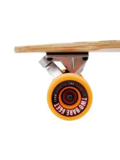 Two Bare Feet "The Chuck" 44in Bamboo Series Longboard Skateboard Complete (Orange Wheels) -Dive Master Shop image 4 compressed 1 1