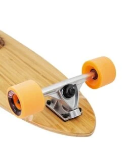 Two Bare Feet "The Chuck" 44in Bamboo Series Longboard Skateboard Complete (Orange Wheels) -Dive Master Shop image 5 compressed 1 1
