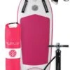 Two Bare Feet Boarding Co. 44" Inflatable Bodyboard - Starter Pack (Pink) 2 Two Bare Feet Boarding Co. 44" Inflatable Bodyboard - Starter Pack (Pink) -Dive Master Shop inflatable bodyboards pink start pack 30l