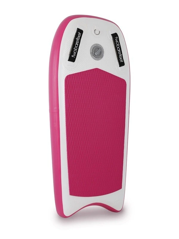 Two Bare Feet Boarding Co. 44" Inflatable Bodyboard - Starter Pack (Pink) 4 Two Bare Feet Boarding Co. 44" Inflatable Bodyboard - Starter Pack (Pink) - Image 2