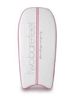 Two Bare Feet Boarding Co. 44" Inflatable Bodyboard - Board Only (Pink) -Dive Master Shop inflatable bodyboard pink bottom