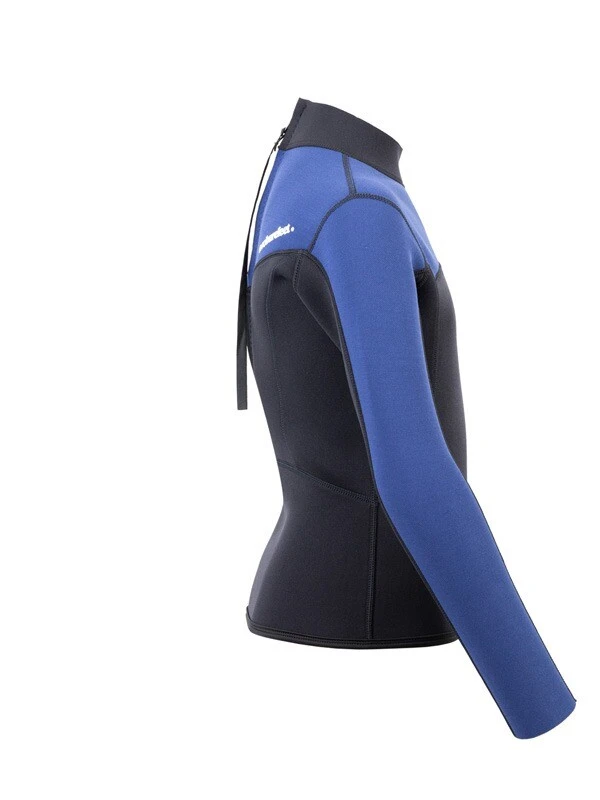 Two Bare Feet Junior Aspect 2.5mm Back Zip Jacket (Black/Blue) 9 Two Bare Feet Junior Aspect 2.5mm Back Zip Jacket (Black/Blue) - Image 7