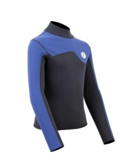 Two Bare Feet Junior Aspect 2.5mm Back Zip Jacket (Black/Blue) 17 Two Bare Feet Junior Aspect 2.5mm Back Zip Jacket (Black/Blue) -Dive Master Shop kids aspect back zip jacket black blue denim 8