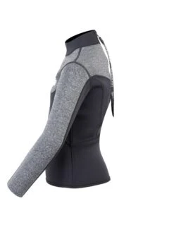 Two Bare Feet Junior Aspect 2.5mm Back Zip Jacket (Black/Grey) -Dive Master Shop kids aspect back zip jacket black delta 3