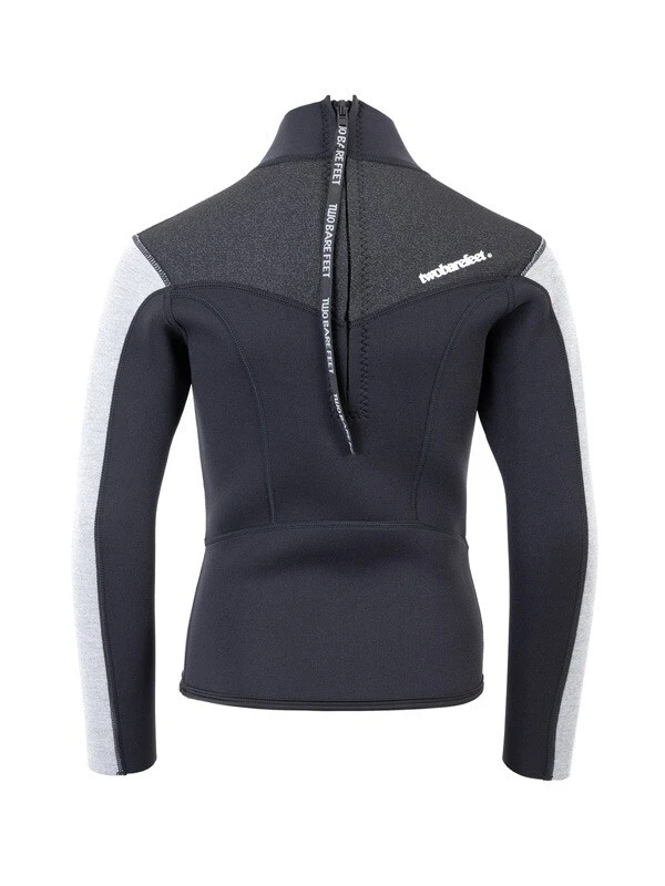 Two Bare Feet Junior Aspect 2.5mm Back Zip Jacket (Black/Grey/Grey) 7 Two Bare Feet Junior Aspect 2.5mm Back Zip Jacket (Black/Grey/Grey) - Image 5