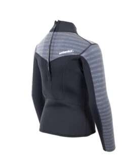 Two Bare Feet Junior Aspect 2.5mm Back Zip Jacket (Black/Grey Stripe) -Dive Master Shop kids aspect back zip jacket black grey stripe 6