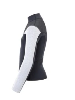 Two Bare Feet Junior Aspect Fleece Lined Zipless Thermal 2.5mm Superstretch Wetsuit Top (Black/Grey/Grey) -Dive Master Shop kids aspect fleece lined thermal top black grey grey 3