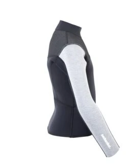 Two Bare Feet Junior Aspect Fleece Lined Zipless Thermal 2.5mm Superstretch Wetsuit Top (Black/Grey/Grey) -Dive Master Shop kids aspect fleece lined thermal top black grey grey 7