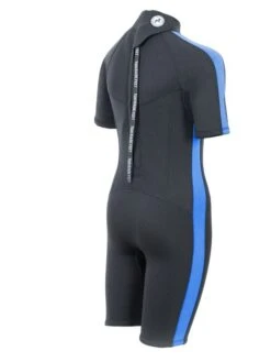Two Bare Feet Flare 2.5mm Junior Superstretch Shorty Wetsuit (Blue) -Dive Master Shop kids flare shorty blue 6