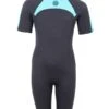 Two Bare Feet Flare 2.5mm Junior Shorty Superstretch Wetsuit (Mint) -Dive Master Shop kids flare shorty mint 1