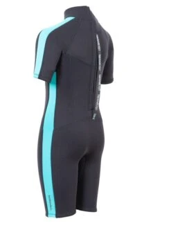 Two Bare Feet Flare 2.5mm Junior Shorty Superstretch Wetsuit (Mint) -Dive Master Shop kids flare shorty mint 4