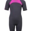 Two Bare Feet Flare 2.5mm Junior Shorty Superstretch Wetsuit (Raspberry) -Dive Master Shop kids flare shorty rasberry 1