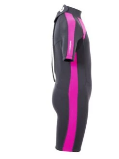 Two Bare Feet Flare 2.5mm Junior Shorty Superstretch Wetsuit (Raspberry) -Dive Master Shop kids flare shorty rasberry 7