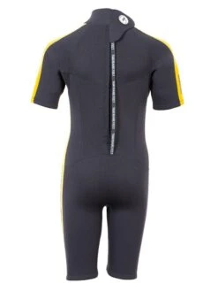Two Bare Feet Flare 2.5mm Junior Shorty Superstretch Wetsuit (Yellow) -Dive Master Shop kids flare shorty yellow 5