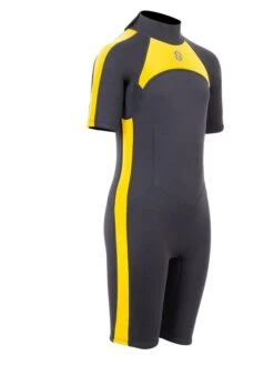 Two Bare Feet Flare 2.5mm Junior Shorty Superstretch Wetsuit (Yellow) -Dive Master Shop kids flare shorty yellow 8