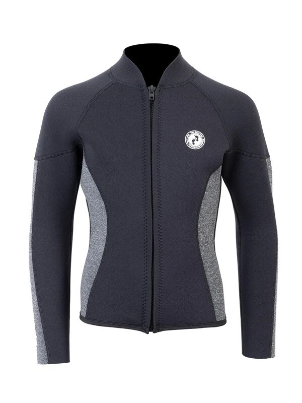 Two Bare Feet Junior Perspective Full Zip 2.5mm Wetsuit Jacket (Black/Grey) 3 Two Bare Feet Junior Perspective Full Zip 2.5mm Wetsuit Jacket (Black/Grey)