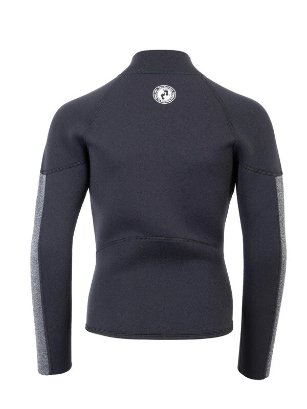Two Bare Feet Junior Perspective Full Zip 2.5mm Wetsuit Jacket (Black/Grey) 7 Two Bare Feet Junior Perspective Full Zip 2.5mm Wetsuit Jacket (Black/Grey) - Image 5