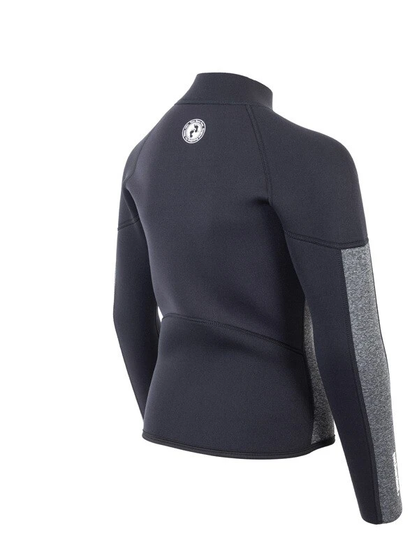 Two Bare Feet Junior Perspective Full Zip 2.5mm Wetsuit Jacket (Black/Grey) 8 Two Bare Feet Junior Perspective Full Zip 2.5mm Wetsuit Jacket (Black/Grey) - Image 6