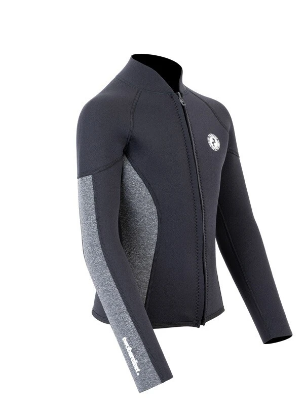Two Bare Feet Junior Perspective Full Zip 2.5mm Wetsuit Jacket (Black/Grey) 10 Two Bare Feet Junior Perspective Full Zip 2.5mm Wetsuit Jacket (Black/Grey) - Image 8