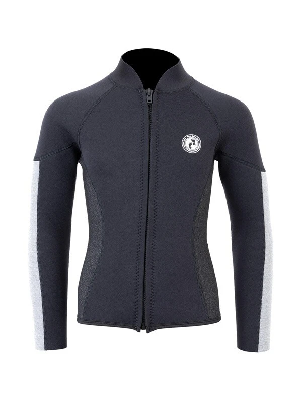 Two Bare Feet Junior Perspective Full Zip 2.5mm Wetsuit Jacket (Black/Grey/Grey) 3 Two Bare Feet Junior Perspective Full Zip 2.5mm Wetsuit Jacket (Black/Grey/Grey)
