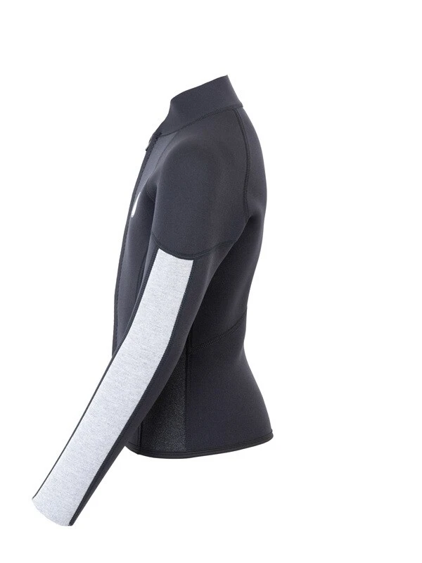 Two Bare Feet Junior Perspective Full Zip 2.5mm Wetsuit Jacket (Black/Grey/Grey) 5 Two Bare Feet Junior Perspective Full Zip 2.5mm Wetsuit Jacket (Black/Grey/Grey) - Image 3
