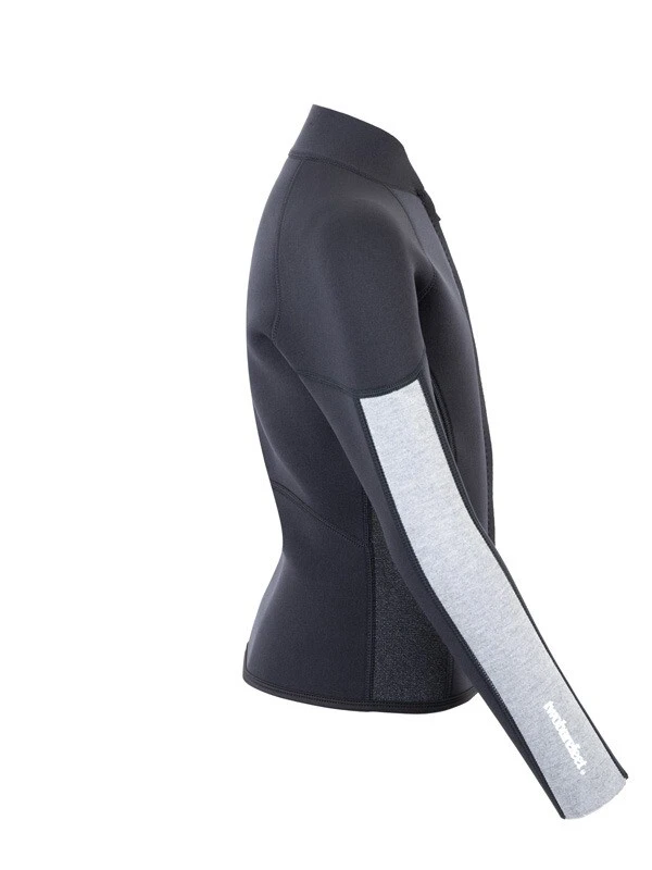 Two Bare Feet Junior Perspective Full Zip 2.5mm Wetsuit Jacket (Black/Grey/Grey) 9 Two Bare Feet Junior Perspective Full Zip 2.5mm Wetsuit Jacket (Black/Grey/Grey) - Image 7