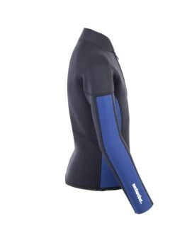 Two Bare Feet Junior Perspective Half Zip 2.5mm Wetsuit Jacket (Black/Blue) -Dive Master Shop kids perspective half zip jacket black blue denim 7