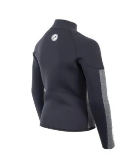 Two Bare Feet Junior Perspective Half Zip 2.5mm Wetsuit Jacket (Black/Grey) 15 Two Bare Feet Junior Perspective Half Zip 2.5mm Wetsuit Jacket (Black/Grey) -Dive Master Shop kids perspective half zip jacket black delta 6