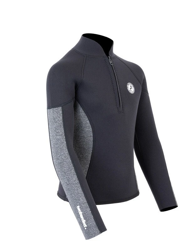 Two Bare Feet Junior Perspective Half Zip 2.5mm Wetsuit Jacket (Black/Grey) 10 Two Bare Feet Junior Perspective Half Zip 2.5mm Wetsuit Jacket (Black/Grey) - Image 8